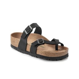 Birkenstock Women Black Regular Width Mayari Vegan Open Toe Flats-image-10