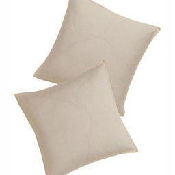 THE CONVERSION Cream-Coloured Set of 2 Square Cushion Covers image 5
