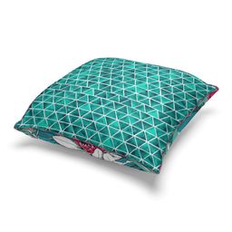 BIANCA Green & Beige Set of 3 Geometric Square Cushion Covers image 4