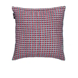 KLOTTHE Red & White Set of 5 Checked Square Cushion Covers image 3