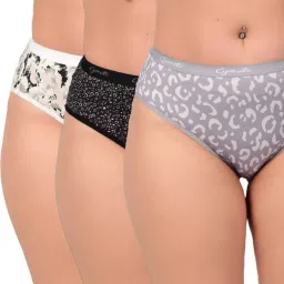 Pack of 3 Women Hipster Multicolor Panty-image-62