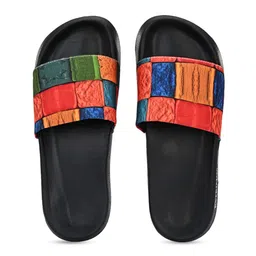 EXTRIMOS Men Multicoloured Printed Sliders image 5