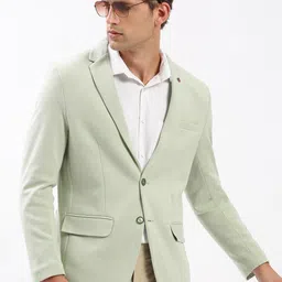 SHOWOFF Notched Lapel Collar Slim-Fit Single Breasted Blazer-picture-11