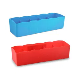 Kuber Industries Red & Blue 2 Pieces Regular Multi Utility Organisers image 2
