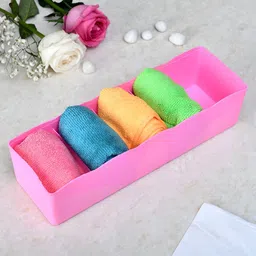 Kuber Industries Red & Pink 4 Pieces Multi-Utility Organisers image 2