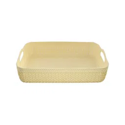 Kuber Industries Set Of 4 Cream Coloured Self Design Organisers image 5