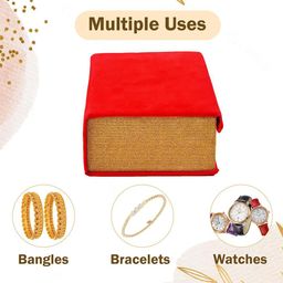 Kuber Industries Red Set of 1 Regular Jewellery Organiser Organisers image 3