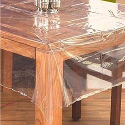 Kuber Industries Transparent 6-Seater Rectangular Table Cover image 3
