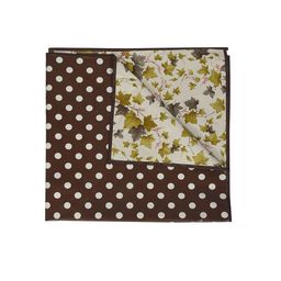 Kuber Industries Brown Dot Printed Reversable 4-Seater Rectangular Table Covers image 3