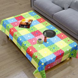 Dakshya Industries Green & Blue Printed Rectangular 4-Seater Table Cover image 3