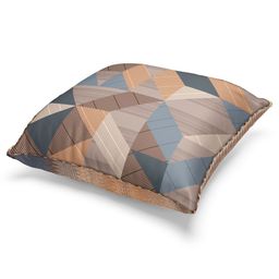 BIANCA Brown & Orange Set of 3 Abstract Square Cushion Covers image 5
