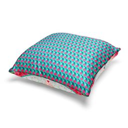 BIANCA Green & Beige Set of 3 Geometric Square Cushion Covers image 3