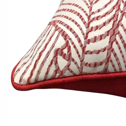 Good Vibes Maroon & White Set of 3 Abstract Velvet Square Cushion Covers image 3