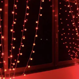 Glimmer Lightings Red Rice Shape String Lights image 3