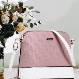 Pink Women Sling Bag Dual tone Fashionable sling bag-image-73