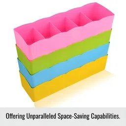 Kuber Industries Red 6 Pieces Multi-Utility Organisers image 2