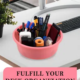 Kuber Industries Grey Set of 4 Regular Desk Organiser Organisers image 3