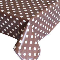 Kuber Industries Brown Dot Printed Reversable 4-Seater Rectangular Table Covers image 4