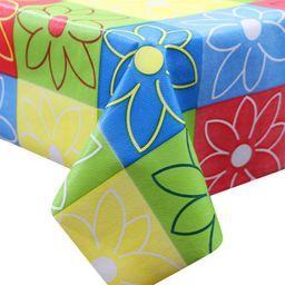 Dakshya Industries Green & Blue Printed Rectangular 4-Seater Table Cover image 4