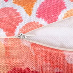 HOUZZCODE Pink & White Set of 2 Geometric Square Cushion Covers image 4