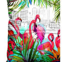 BIANCA Multicoloured Printed Square Cushion Covers image 3