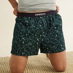 DaMENSCH Men BREEEZE Ultralight Pure Cotton Inner Boxers IB1002-CRKGRN-image-21