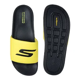 Skechers HYPER SLIDE - DERIVER Men Solid Open Toe Slip On Sliders image 4