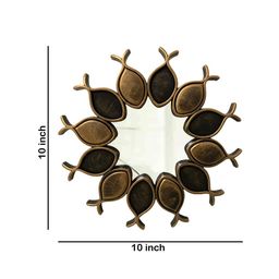 Art Street Brown 3 Pieces Textured Wooden Wall Mirrors image 5