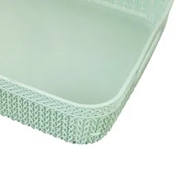 Kuber Industries Set Of 4 Green Self Design Organisers image 4