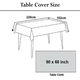 Kuber Industries Transparent 6-Seater Rectangular Table Cover image 5