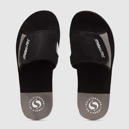 Solethreads Men Black & Grey Solid Sliders image 5