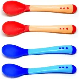 Baby Silicone Temperature Sensing Infant Training Spoon, BPA Free Feeding Spoon- Silicon-image-62