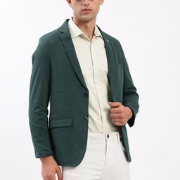 SHOWOFF Slim-Fit Notched Lapel Single-Breasted Casual Blazer-image-58