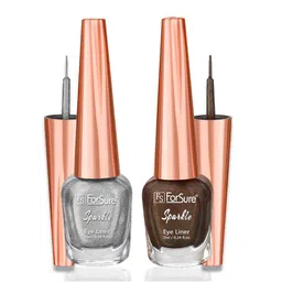 ForSure Set of 2 Sparkle Absolute Shine Liquid Glitter Eyeliners 7 ml Each - Shade 05 & 06-15