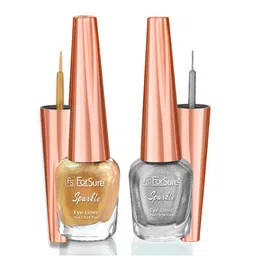 ForSure Set of 2 Sparkle Absolute Shine Liquid Glitter Eyeliners 7 ml Each - Shade 04 & 05-19