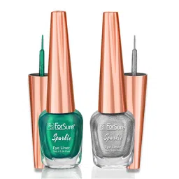 ForSure Set of 2 Sparkle Absolute Shine Liquid Glitter Eyeliners 7 ml Each - Shade 03 & 05-23