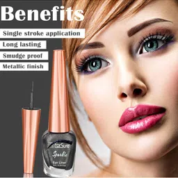 ForSure Set of 2 Sparkle Absolute Shine Liquid Glitter Eyeliners 7 ml Each - Shade 02 & 07 image 5