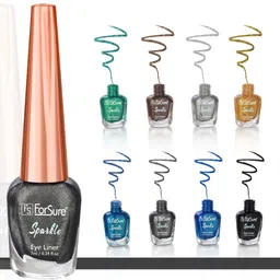 ForSure Set of 2 Sparkle Absolute Shine Liquid Glitter Eyeliners 7 ml Each - Shade 02 & 06 image 3