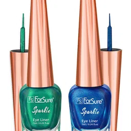 ForSure Set of 2 Sparkle Absolute Shine Liquid Glitter Eyeliners 7 ml Each - Shade 03 & 07 image 5