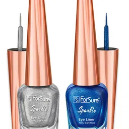 ForSure Set of 2 Sparkle Absolute Shine Liquid Glitter Eyeliners 7 ml Each - Shade 05 & 07 image 2