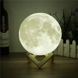 3D Moon Night Lamp for Home Decorative Fancy Night Lamps for Bedroom Lights for Adults and Kids Home Room Beautiful Indoor Lighting Night Lamp Night Lamp-image-23