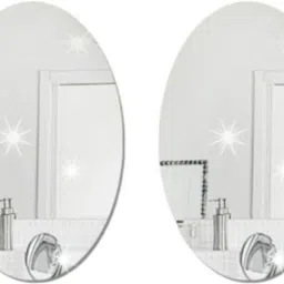 Frameless Basic Bathroom Oval Mirror strong self adhesive Bathroom Mirror-picture-33