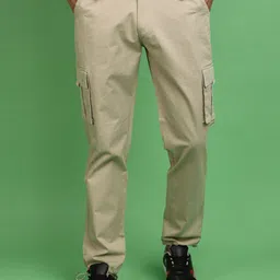 V-Mart Men Mid-Rise Cotton Cargos Joggers-image-42