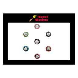 Comet Busters Multicoloured Set of 7 Embellished Bindis image 1