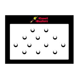 Comet Busters Set Of 12 Black Bindis image 2