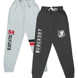 Todd N Teen Boys Pack of 2 Solid Pure Cotton Joggers-image-7