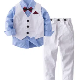 StyleCast Boys Blue & White 3 Piece Suit-50