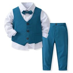 StyleCast x Revolte Boys Pure Cotton Single-Breasted Three Piece Suit-image-81