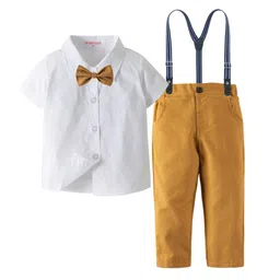 StyleCast Boys White Shirt With Trousers-11