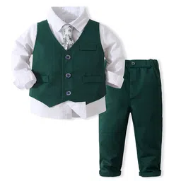 StyleCast x Revolte Boys Pure Cotton Single-Breasted Three Piece Suit-picture-49